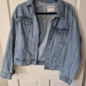 Old Navy Light Blue Jean Jacket for Women